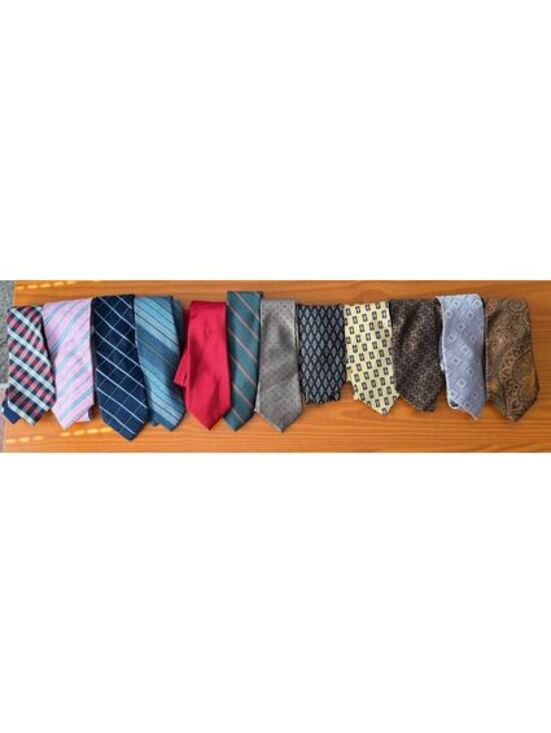 Other - Lot of 12 Men's Neckties Multicolor Silk Poly Assorted Patterns Mixed Brands